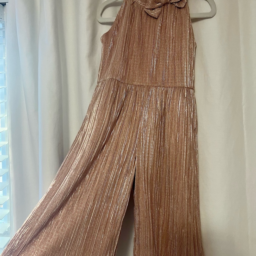 Janie and Jack 2T Rose Gold Romper